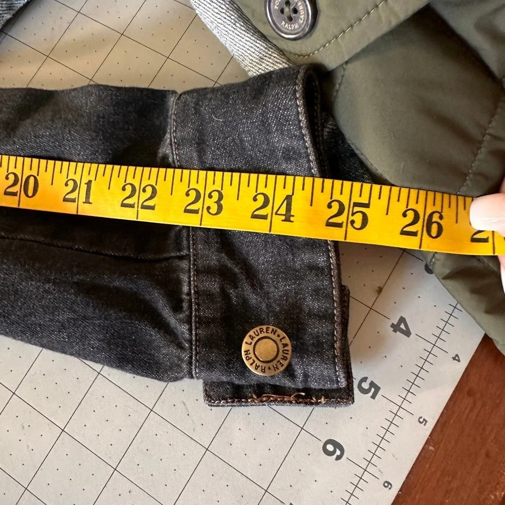 Ralph Lauren Denim SZ SM Moto VTGE Jacket Small Dark Indigo Blue /BL Buckle Neck - Picture 14 of 14